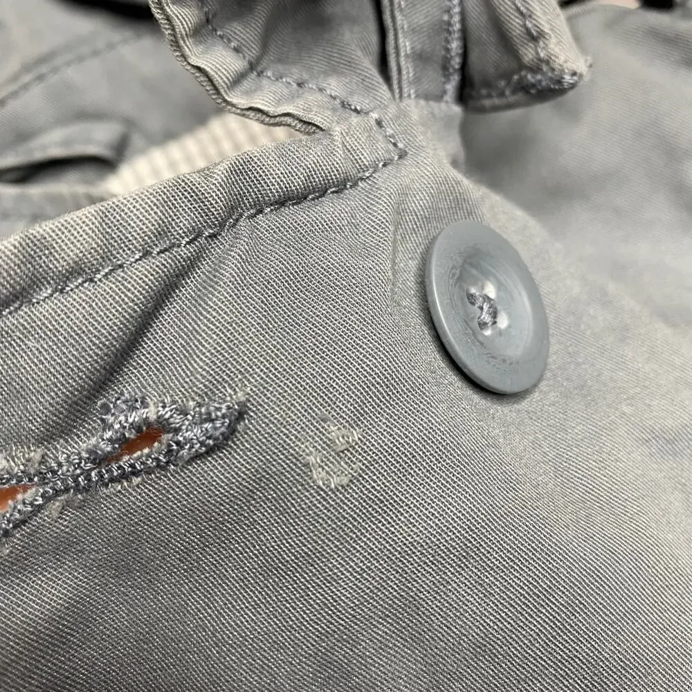 babyGap Hooded Trench Coat in a Grey Blue